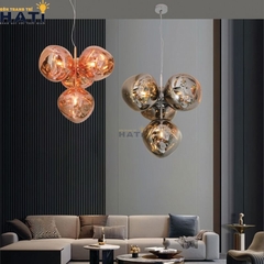 Đèn thả đơn Cassini màu xám