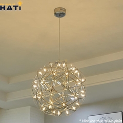 Đèn thả LED Gillian màu bạc sang trọng