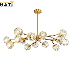 Đèn thả led Terina lắp đặt phòng khách