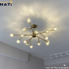 Đèn thả led Terina lắp đặt phòng ăn