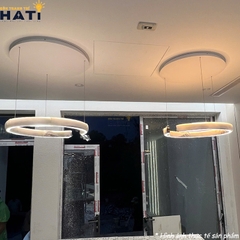 Đèn thả led xi vàng chữ C