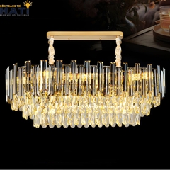 Đèn thả ngang Elanora Lux cao cấp phù hợp lắp đặt cho bàn ăn, nhà phố và căn hộ cao tầng. Thiết kế thanh lịch giúp không gian trở nên nổi bật và tinh tế hơn. Ánh sáng phân bổ hài hòa, mang lại cảm giác ấm cúng khi sử dụng