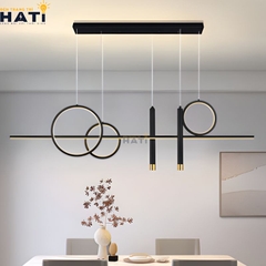 Đèn thả ngang Luxoria sở hữu thiết kế hiện đại và tinh tế, phù hợp lắp đặt trên bàn ăn, bàn đảo bếp hoặc không gian phòng khách sang trọng.
