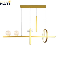 Đèn thả ngang Ophelira nổi bật với thiết kế thanh thoát và hiện đại, phù hợp lắp đặt trên bàn ăn, bàn đảo bếp hoặc không gian phòng khách sang trọng.