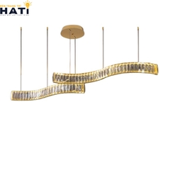 Đèn thả ngang pha lê Wavelet tổng quan