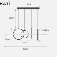 Đèn thả ngang TN32