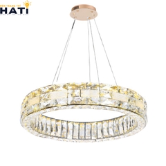 Đèn thả pha lê Aurelix cao cấp với thiết kế tinh xảo và ánh sáng lấp lánh, phù hợp trang trí phòng khách, bàn ăn hoặc không gian sang trọng