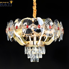 Đèn thả pha lê Kailin sở hữu thiết kế tinh tế với các chi tiết pha lê lấp lánh, mang đến điểm nhấn sang trọng cho không gian nội thất