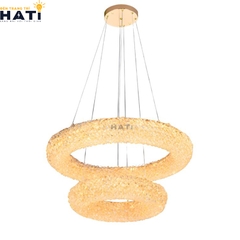 Đèn thả pha lê Linus 2 tầng sở hữu kiểu dáng sang trọng cùng hiệu ứng ánh sáng lấp lánh, phù hợp trang trí phòng khách, bàn ăn hoặc khu vực sảnh rộng