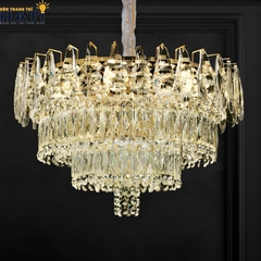 Đèn thả pha lê Liora Belle mang phong cách hiện đại thanh lịch, kết hợp pha lê cao cấp giúp không gian phòng khách, bàn ăn hoặc khu vực sảnh trở nên nổi bật và đẳng cấp.