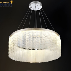 Đèn thả pha lê Lysander 1 tầng cao cấp với các chi tiết pha lê lấp lánh, phù hợp trang trí phòng khách, bàn ăn hoặc không gian sang trọng
