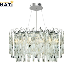 Đèn thả pha lê Valerian cao cấp với các chi tiết pha lê lấp lánh, phù hợp trang trí phòng khách, bàn ăn hoặc không gian sang trọng
