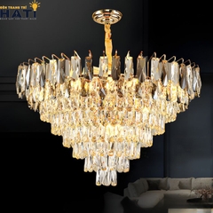 Đèn thả pha lê Zyphar mang phong cách hiện đại kết hợp pha lê cao cấp, tạo điểm nhấn ánh sáng ấn tượng cho không gian sống sang trọng