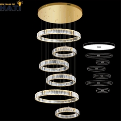 Đèn thả thông tầng Belvino là lựa chọn phù hợp cho khu vực cầu thang, giếng trời hoặc sảnh nhà, giúp không gian trở nên rộng mở và đẳng cấp hơn.