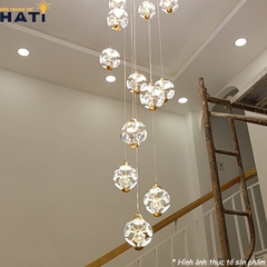 Đèn thả Lumora trang trí phòng khách biệt thự