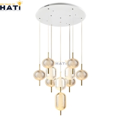 Đèn thả thông tầng Solviro mang phong cách hiện đại tinh tế, phù hợp lắp đặt tại sảnh nhà, cầu thang hoặc không gian thông tầng giúp không gian trở nên nổi bật và đẳng cấp.