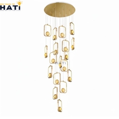 Với thiết kế thả dài thanh lịch cùng hiệu ứng ánh sáng đẹp mắt, đèn thả thông tầng Valeno là lựa chọn lý tưởng cho biệt thự, nhà phố nhiều tầng và những không gian trần cao.