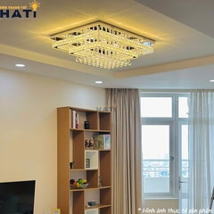 Ốp trần pha lê chữ nhật Diogo