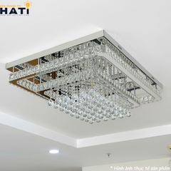 Ốp trần pha lê chữ nhật Diogo