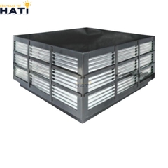 Đèn trụ cổng vuông Biva màu đen
