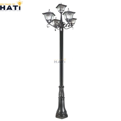 Đèn trụ sân vườn Jisoon màu đen