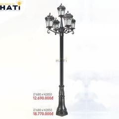 Đèn trụ sân vườn Peridot màu đen