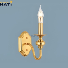 Đèn tường cổ điển Tyrian 1 bóng phù hợp cho phòng khách, hành lang hoặc phòng ngủ, mang đến không gian sang trọng và tinh tế.