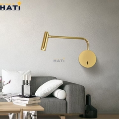 Đèn tường đọc sách Cili màu vàng
