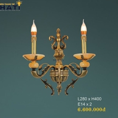 Đèn tường đồng cao cấp Bosky 2 bóng