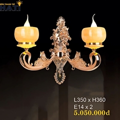 Đèn tường đồng cao cấp Dyann 2 bóng