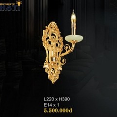 Đèn tường đồng cao cấp Griffin 1 bóng