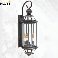 Đèn tường đồng ngoài trời Pera 3 bóng