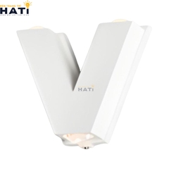 Mẫu đèn tường ngoài trời Asheron màu trắng phong cách hiện đại, ánh sáng dịu nhẹ, giúp không gian ngoại thất trở nên sáng sủa, tinh tế và an toàn vào ban đêm.