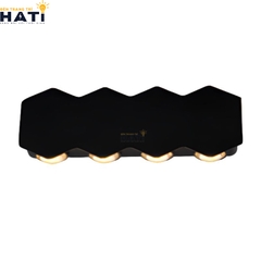 Đèn tường ngoài trời hiện đại Brylor màu đen 8 bóng sở hữu thiết kế mạnh mẽ, hiện đại, phù hợp chiếu sáng mặt tiền, sân vườn và lối đi ngoài trời