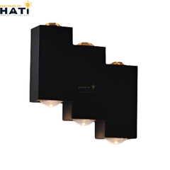 Đèn tường ngoài trời hiện đại Fyren màu đen