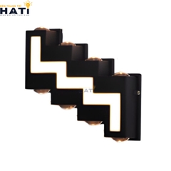 Đèn tường ngoài trời hiện đại Hyrion sở hữu thiết kế hiện đại, tinh tế, phù hợp chiếu sáng mặt tiền, ban công và lối đi ngoài trời