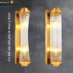 Đèn tường pha lê Jenson thiết kế sang trọng với chất liệu pha lê cao cấp, phù hợp lắp đặt tại phòng khách, sảnh và không gian nội thất đẳng cấp