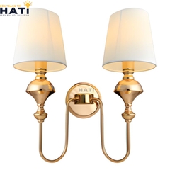Đèn tường tân cổ điển Tenny màu vàng 2 bóng