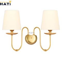 Đèn tường tân cổ điển Torsten 2 bóng gắn phòng khách đẹp