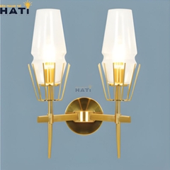 Đèn tường thuỷ tinh Ariston 2 bóng