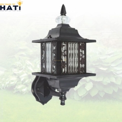 Đèn vách ngoài trời cổ điển Costur màu đen