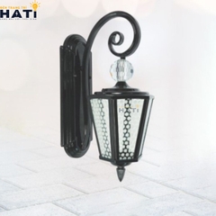 Đèn vách ngoài trời cổ điển Dorite màu đen