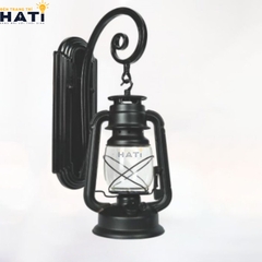 Đèn vách ngoài trời cổ điển Pendan màu đen kiểu A