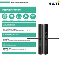 Khóa cửa thông minh Philips DDL608-5HWS