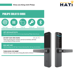 Khóa cửa thông minh Philips DDL615-5HBS