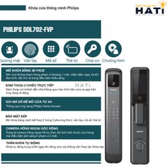 khóa cửa thông minh Philips DDL702-FVP