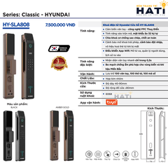 Khóa thông minh Hyundai Cửa Gỗ HY-SLA808