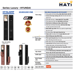 Khóa thông minh Hyundai cửa gỗ HY-SLA911F