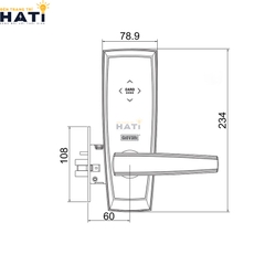 Khóa thông minh khách sạn Giovani GSL- 116E98T