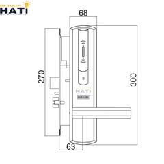 Khóa thông minh khách sạn Giovani GSL-156C136